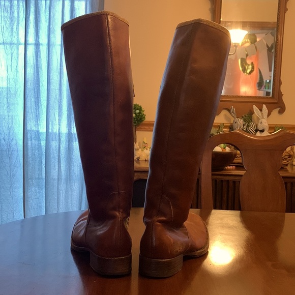MOMA Rustic Brown Leather Handmade Boots. Worn-in and ready to ride. - Picture 2 of 9